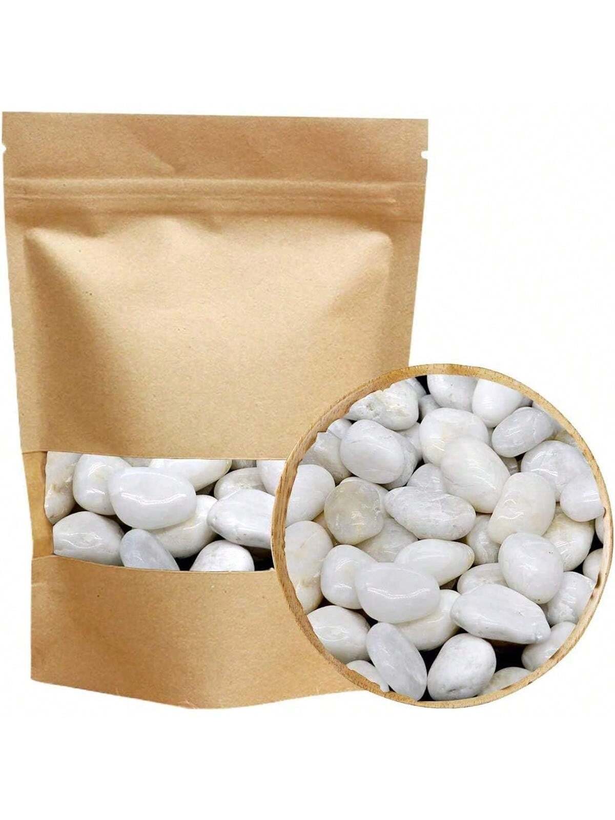 Aquarium Marine Tank - River Rocks Decorative Ornamental White Pebbles