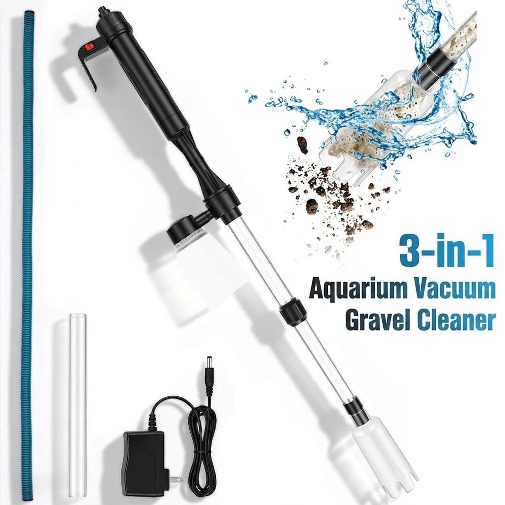 Marine Aquarium Vacuum - Aquarium Vacuum Gravel Cleaner 3 in