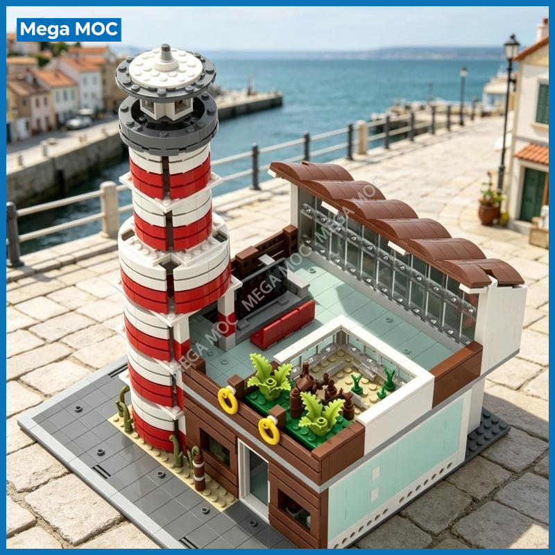 DIY City Aquarium MOC Bricks B - đánh giá và giá Aquarium And Marine Museum