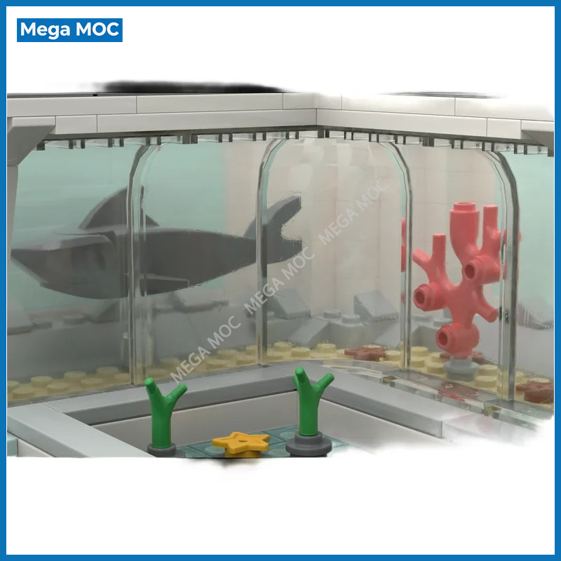 DIY City Aquarium MOC Bricks B - đánh giá và giá Aquarium And Marine Museum