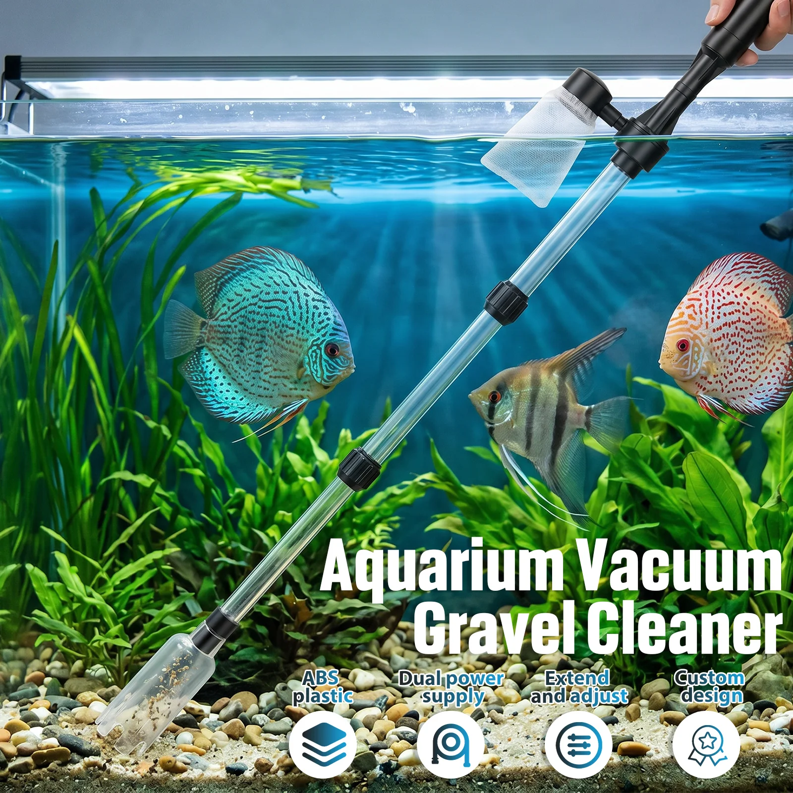 Aquarium Vacuum Gravel Cleaner - đánh giá và giá Marine Aquarium Vacuum