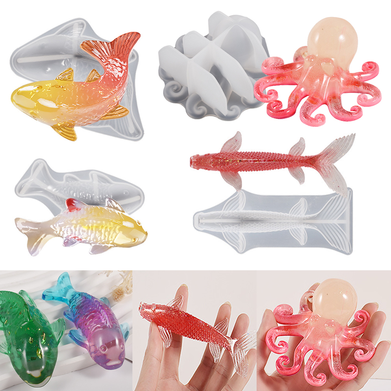 3D Koi Fish Shaped Epoxy Resin - đánh giá và giá Aquarium Marine Tank