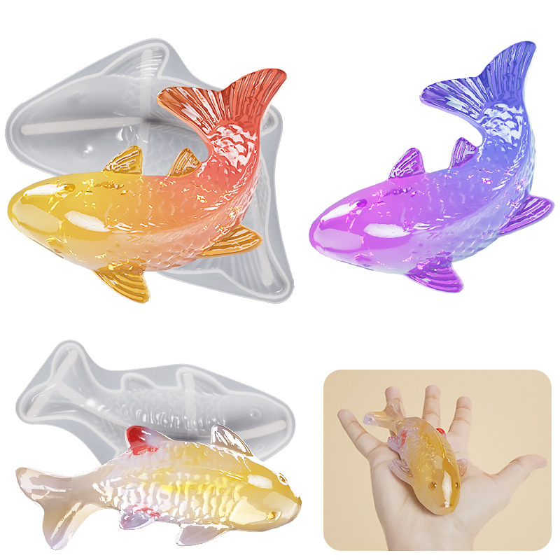 3D Koi Fish Shaped Epoxy Resin - đánh giá và giá Aquarium Marine Tank