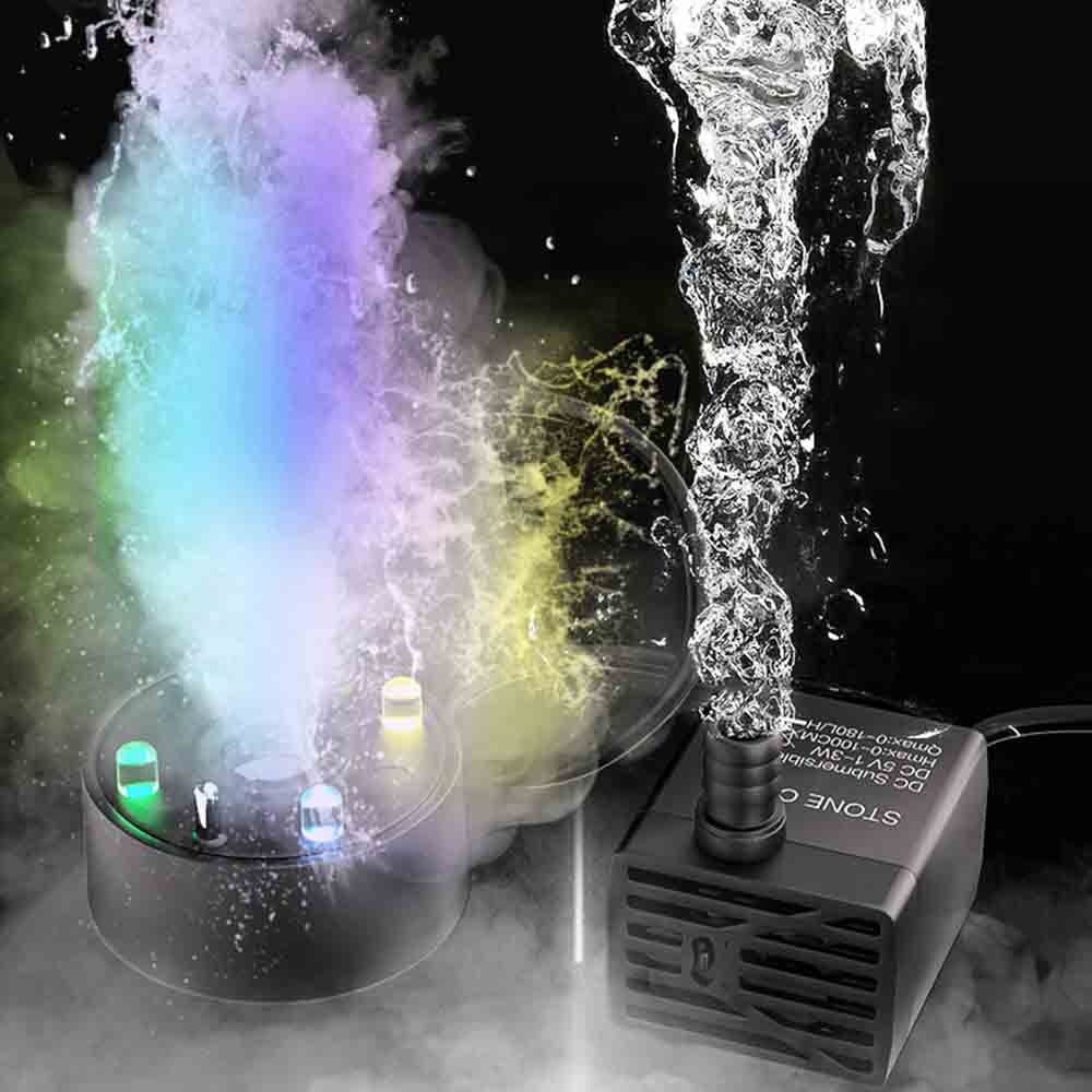 2-IN-1 Mist Maker Colorful LED - đánh giá và giá Aquarium Marine Tank