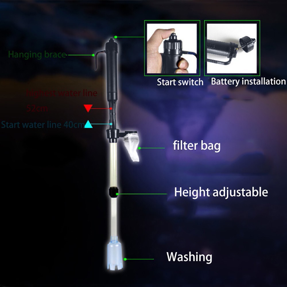 Aquarium Battery Syphon Operat - đánh giá và giá Marine Aquarium Vacuum