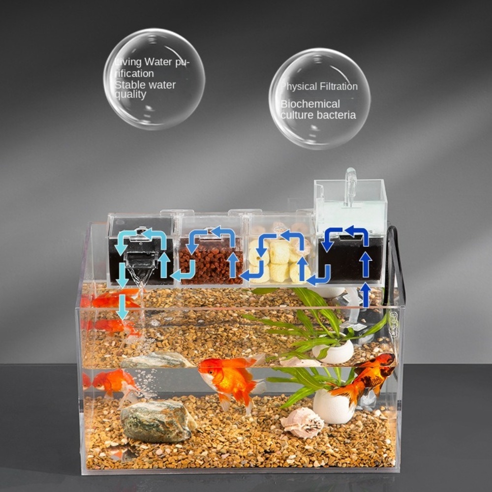 Three-in-one External Aquarium - đánh giá và giá Marine Aquarium Overflow Box
