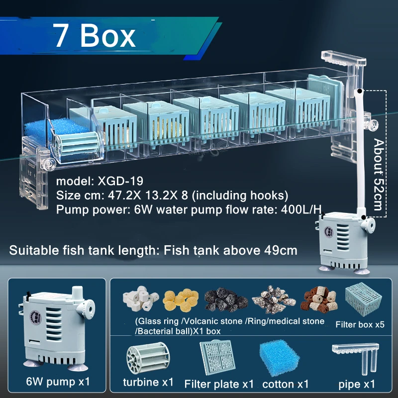 220V Aquarium Wall-Mounted Wat - đánh giá và giá Marine Aquarium Overflow Box