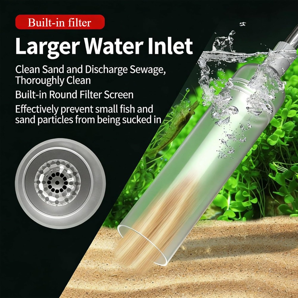 1.7m Aquarium Cleaner Fish Tan - đánh giá và giá Marine Aquarium Vacuum